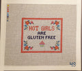 Needlepoint Subversive Hot Girls are Gluten Free canvas