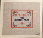 Needlepoint Subversive Hot Girls are Gluten Free canvas