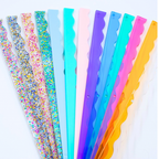 MAHJONG RACK PUSHER ADD ON-MAGNETIC | Premium Acrylic Set(4): Confetti-Wavy-Multi-Color