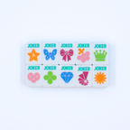 Crystal Prism Pink Tile Set | Mahjong with Bold Angles and Vibrant Vibes | 1.25" x 0.9" x 0.7"