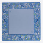 Mahjong Mat - Blue & White Bird