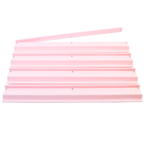 MAHJONG RACKS | Premium Acrylic | 4 Racks + 4 Pushers: Solid White