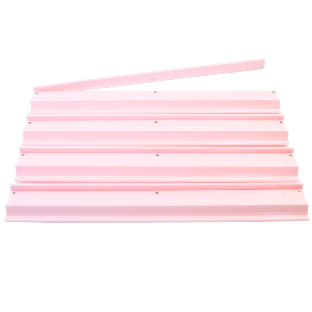 MAHJONG RACKS | Premium Acrylic | 4 Racks + 4 Pushers: Solid Macaron Green