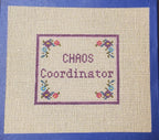 Needlepoint Subversive Chaos Coordinator canvas