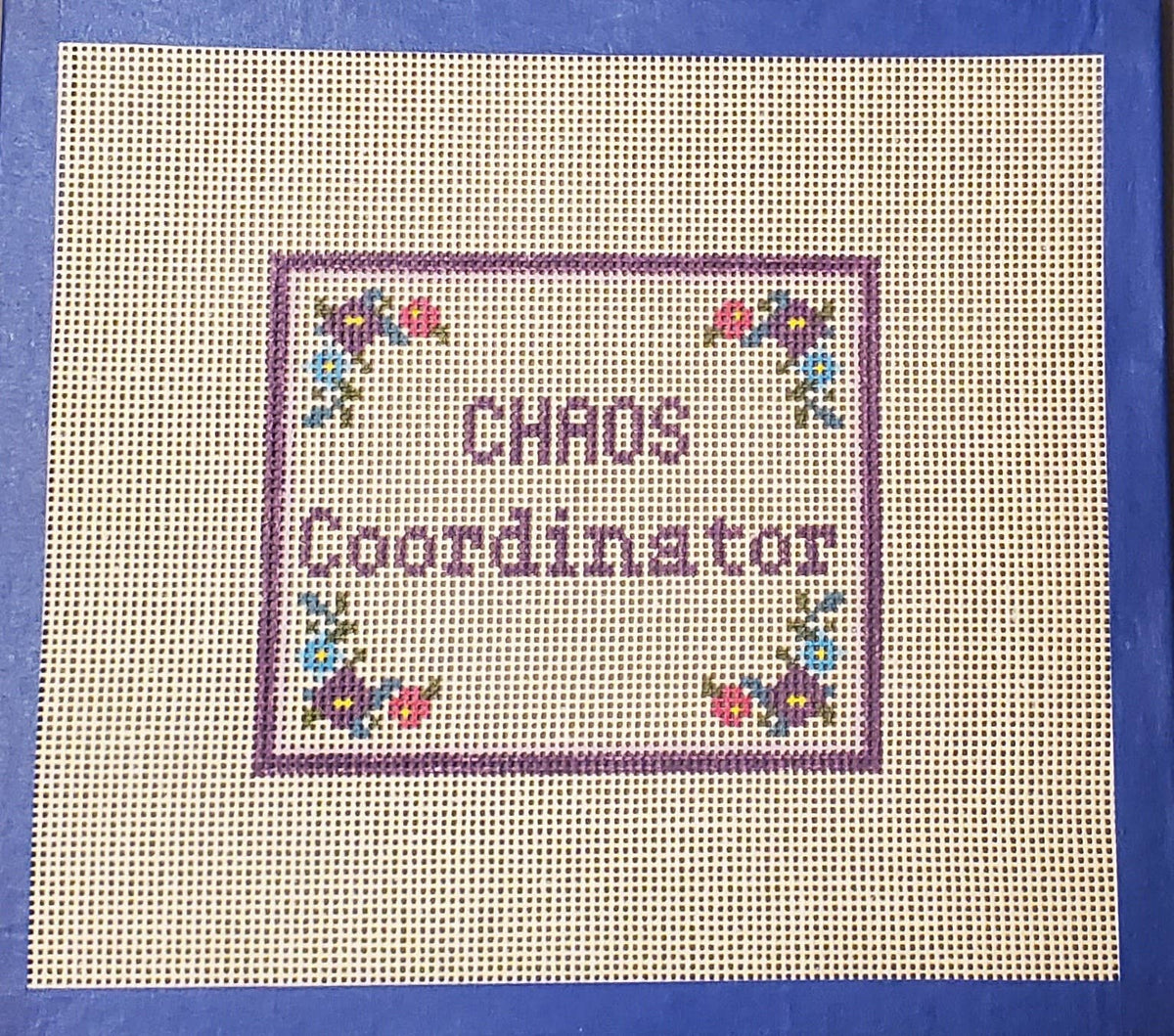 Needlepoint Subversive Chaos Coordinator canvas
