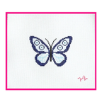 Evil Eye Butterfly Needlepoint Canvas: 18