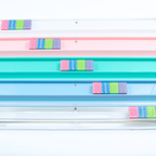MAHJONG RACKS | Premium Acrylic | 4 Racks + 4 Pushers: Solid White