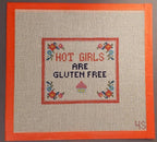 Needlepoint Subversive Hot Girls are Gluten Free canvas