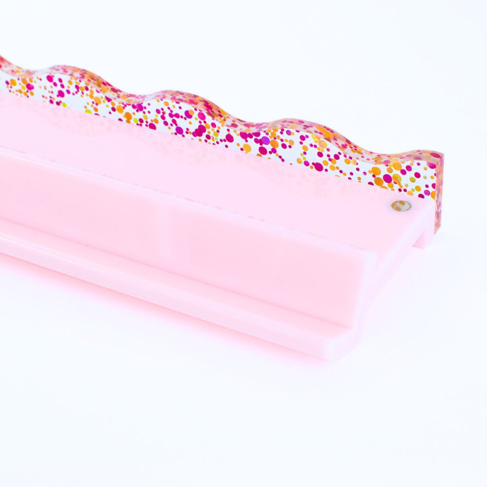 MAHJONG RACK PUSHER ADD ON-MAGNETIC | Premium Acrylic Set(4): Confetti-Wavy-Multi-Color