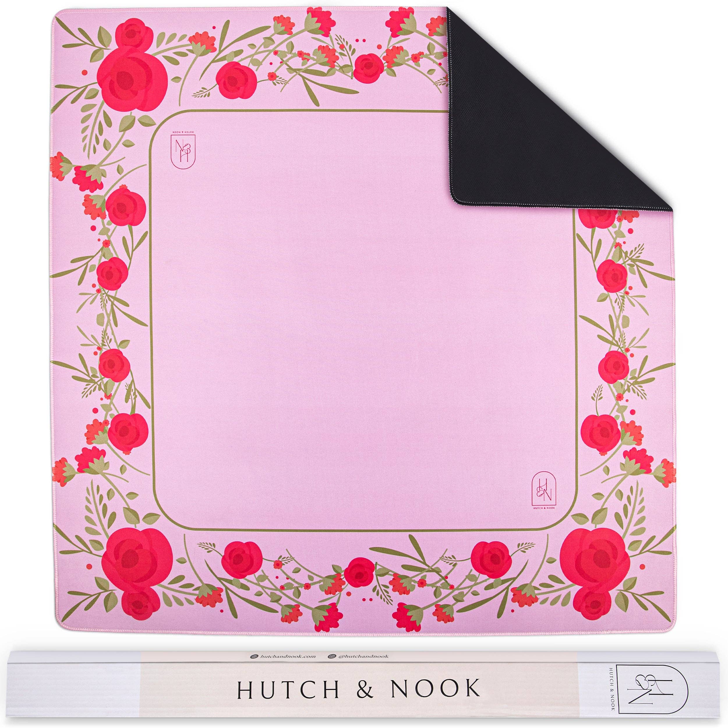 Mahjong Mat - Pink Rose