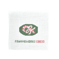 Ornament Candy Cane 1.25"x 2.5" Mini Needlepoint Canvas