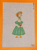 Elizabeth Bennet goose literary needlepoint canvas