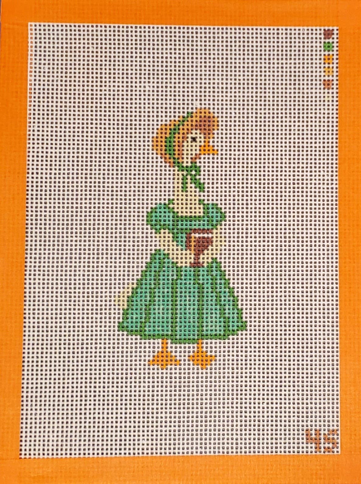 Elizabeth Bennet goose literary needlepoint canvas