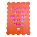 MAHJONG SHUFFLE CARD  |  Scalloped Edges & Bright Colors  |  Sized to Store with Mahjong League Cards: 09-BLUE- DONT LET FRIENDS SKIP