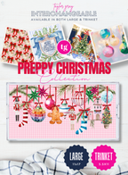 Mahjong Mat Preppy Christmas