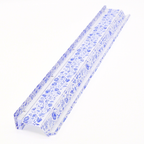 Blue and White Chinoiserie Mahjong Rack and Pusher, Set of 4