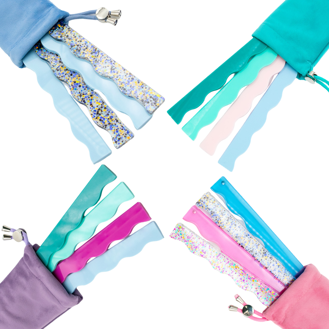 Velvet Mahjong Pusher Bag  |  Fits up to 16 Extra Pushers: Seafoam Green