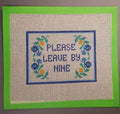 Needlepoint Subversive Please Leave by Nine canvas