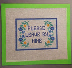 Needlepoint Subversive Please Leave by Nine canvas