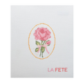 15th Year Anniversary Rose Flower Series  Hand Painted Needlepoint Canvas