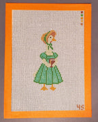 Elizabeth Bennet goose literary needlepoint canvas