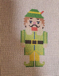 Christmas Nutcracker elf needlepoint hand painted canvas