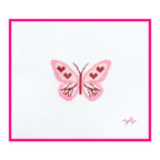 Hearts Butterfly Needlepoint Canvas: 13