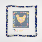 Matilda Chicken 4x4" Needlepoint Canvas