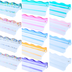 MAHJONG RACK PUSHER ADD ON-MAGNETIC | Premium Acrylic Set(4): Transparent-Wavy-Multi-Color