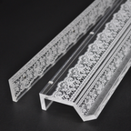 White Lace Mahjong Rack and Pusher, Set of 4