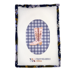Cowgirl Boot 4.25" x 7.25" Oval Needlepoint Canvas