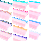 MAHJONG RACK PUSHER ADD ON-MAGNETIC | Premium Acrylic Set(4): Confetti-Wavy-Multi-Color