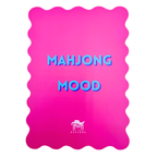 MAHJONG SHUFFLE CARD  |  Scalloped Edges & Bright Colors  |  Sized to Store with Mahjong League Cards: 09-BLUE- DONT LET FRIENDS SKIP