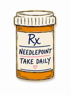 Needlepoint-Take Daily Bottle Needle Minder