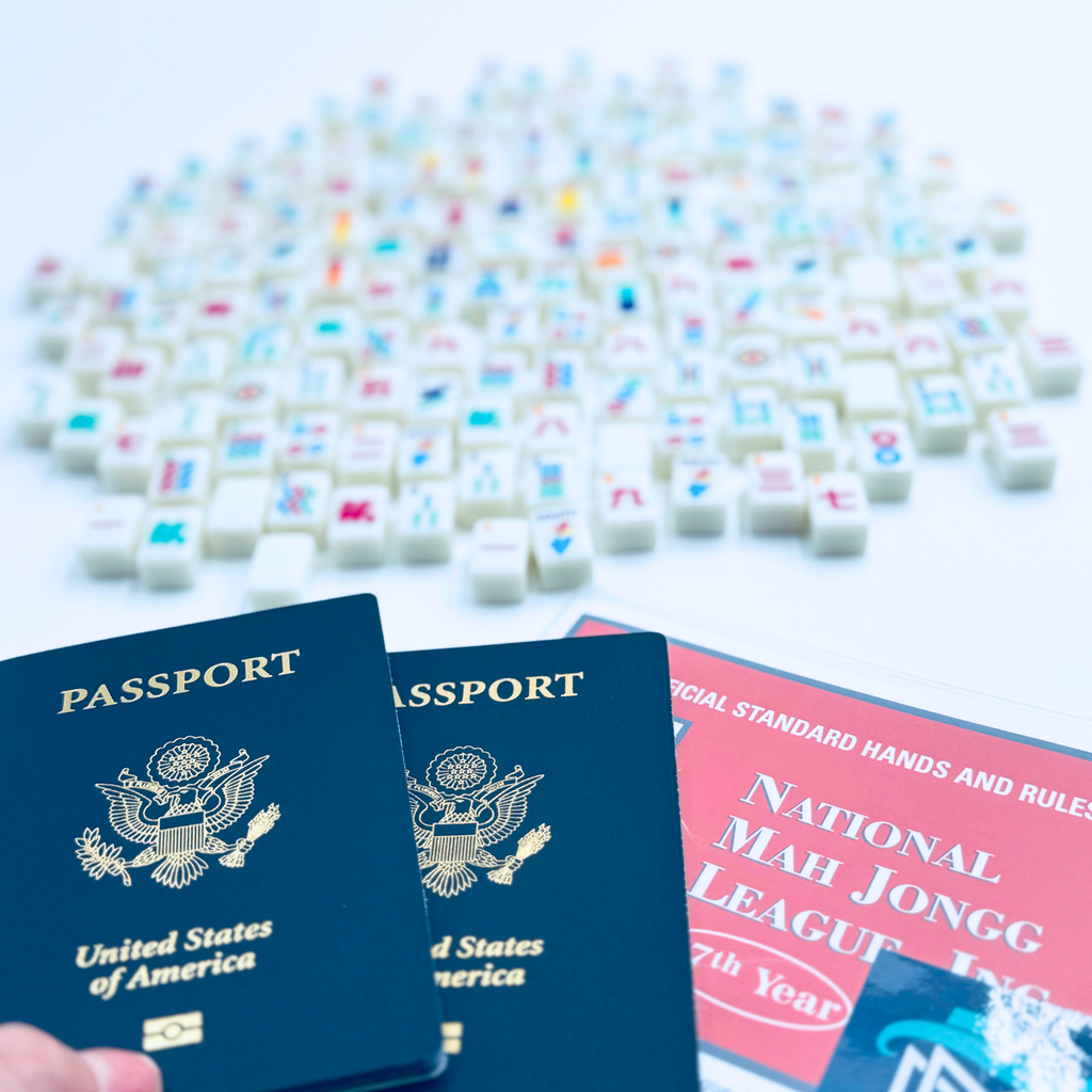 MINI TRAVEL MAHJONG  |  Mini Anywhere Series  |  White