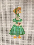 Elizabeth Bennet goose literary needlepoint canvas