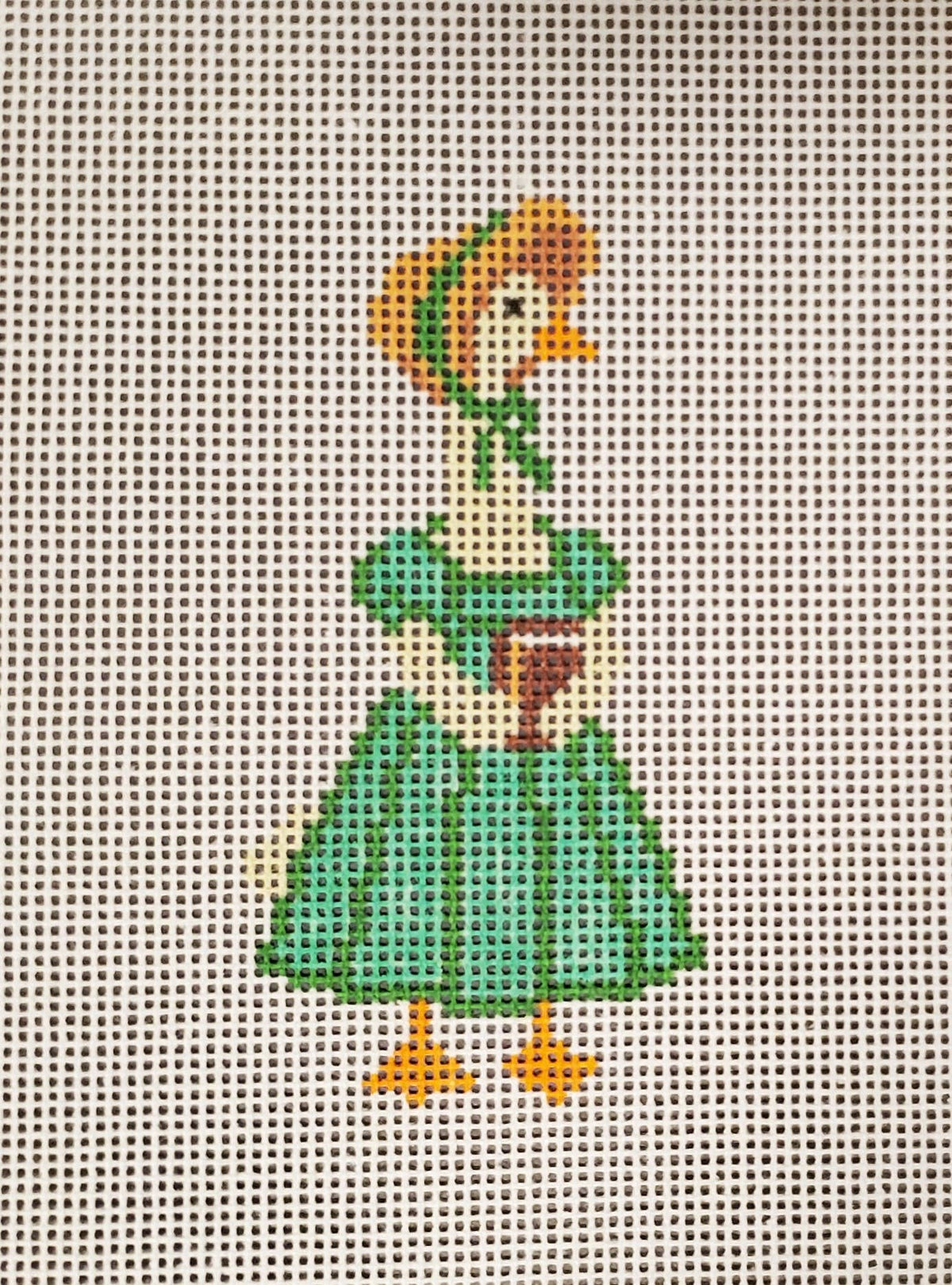 Elizabeth Bennet goose literary needlepoint canvas