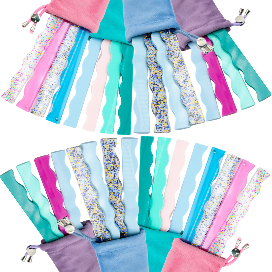Velvet Mahjong Pusher Bag  |  Fits up to 16 Extra Pushers: Seafoam Green