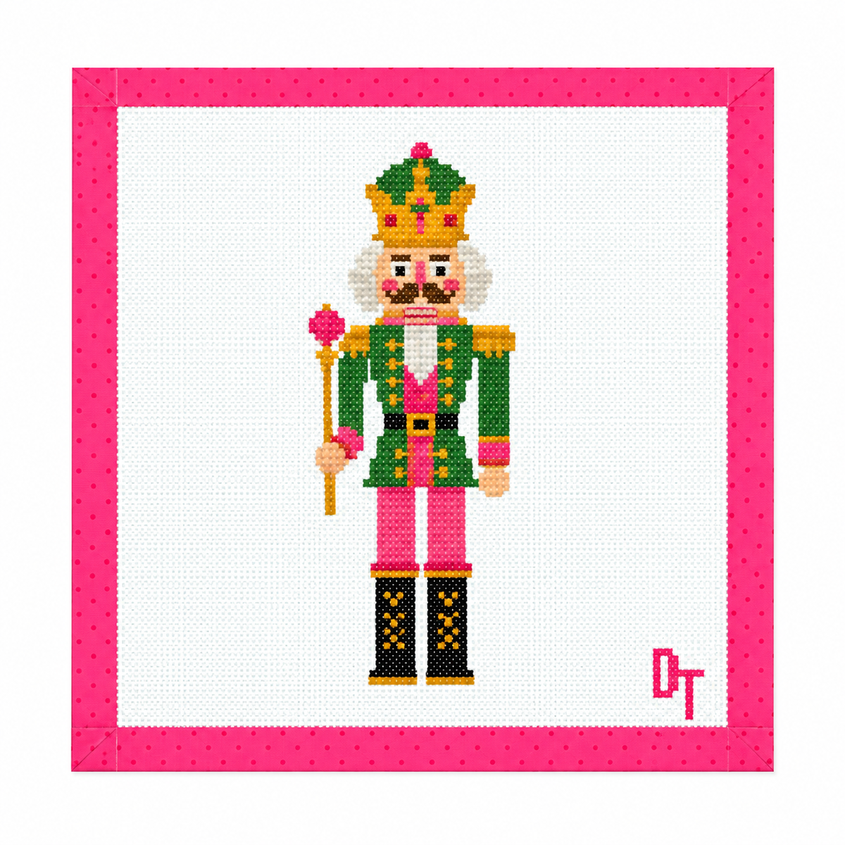 Nutcracker King Needlepoint Canvas: Canvas Only