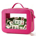 Pink Tile Storage Bag with Handle