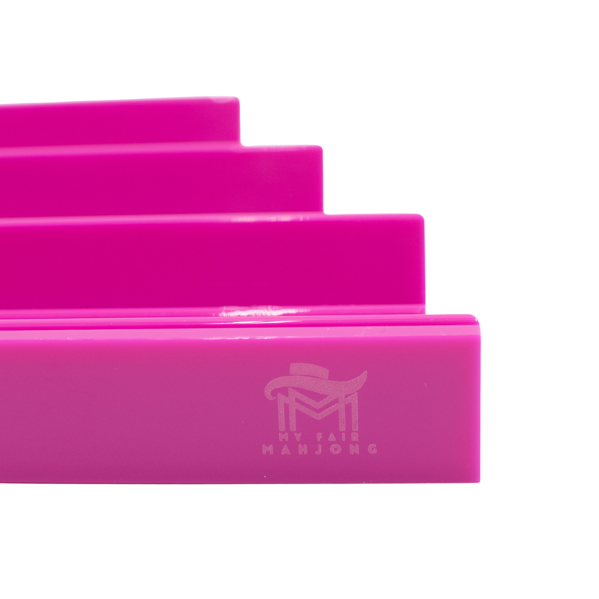 MINI Travel Mahjong Racks | Premium Acrylic | 10.31": Magenta