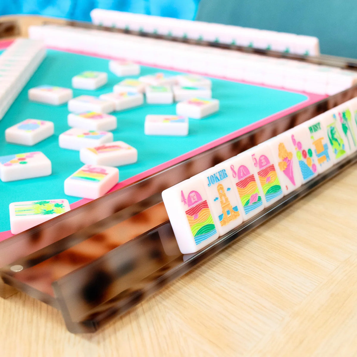 Appaloosa - My Fair Mahjong - Mahjong Rack Set | Premium Acrylic | 4 Racks + 4 Pushers