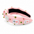 Pink Knotted Mahjong Headband