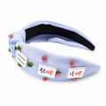 Periwinkle Blue Knotted Mahjong Headband