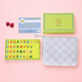 Mod Chartreuse Mahjong Tiles + Tile Pouch + Dice - Peace Love Mahjong