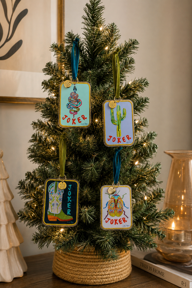 Caitlin Peters x Peace Love Mahjong Acrylic Lucky Step Ornament