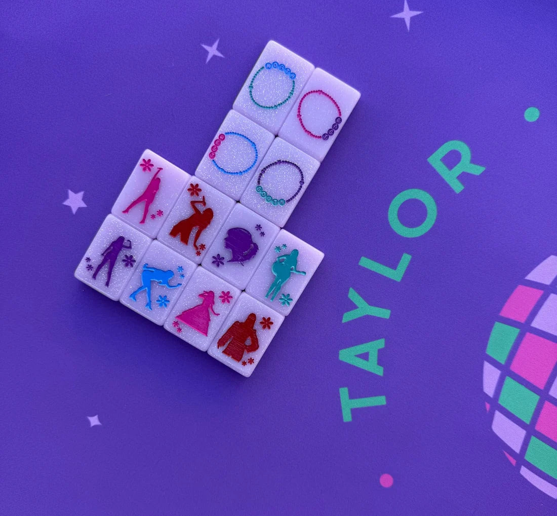 RARE - Taylor's Tiles Mahjong Tile Set - Peace Love Mahjong - Collector Set