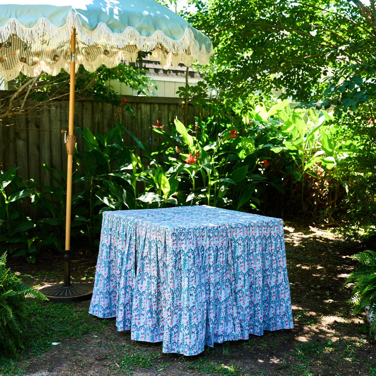 The Gilded Grasshopper Game Table Mahjong Luxury Tablecloth - Sadie