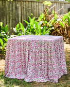 The Gilded Grasshopper Game Table Mahjong Luxury Tablecloth - Elizabeth