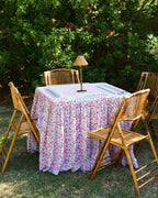 The Gilded Grasshopper Game Table Mahjong Luxury Tablecloth - Elizabeth